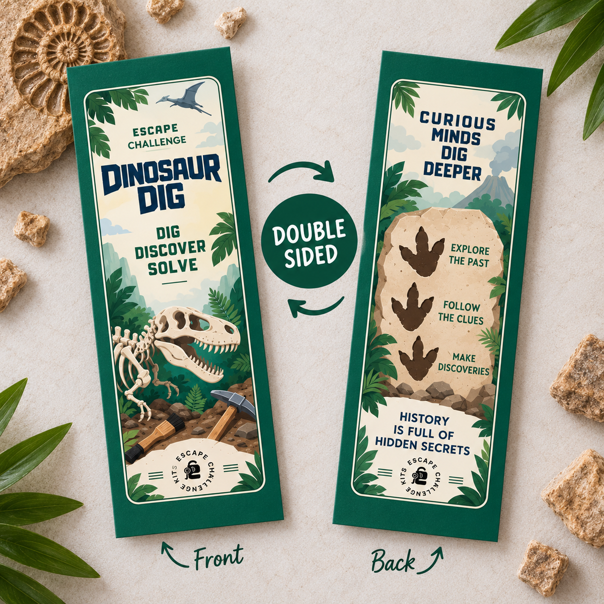 Dinosaur Dig Fossil Expert Certificate & Bookmark