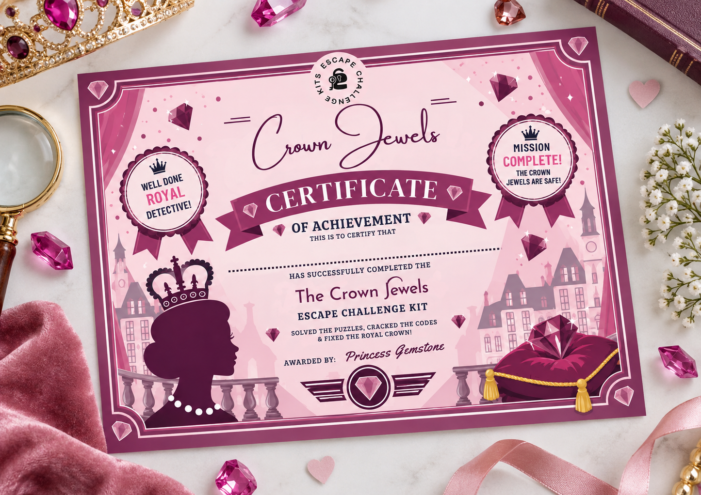 The Crown Jewels Official Expert Escape Certificate