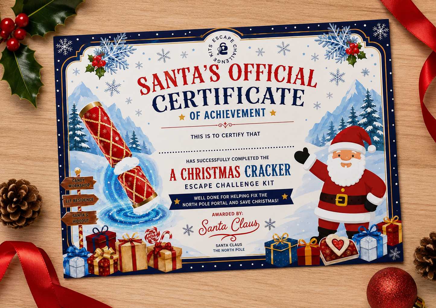 Christmas North Pole Expert Certificate