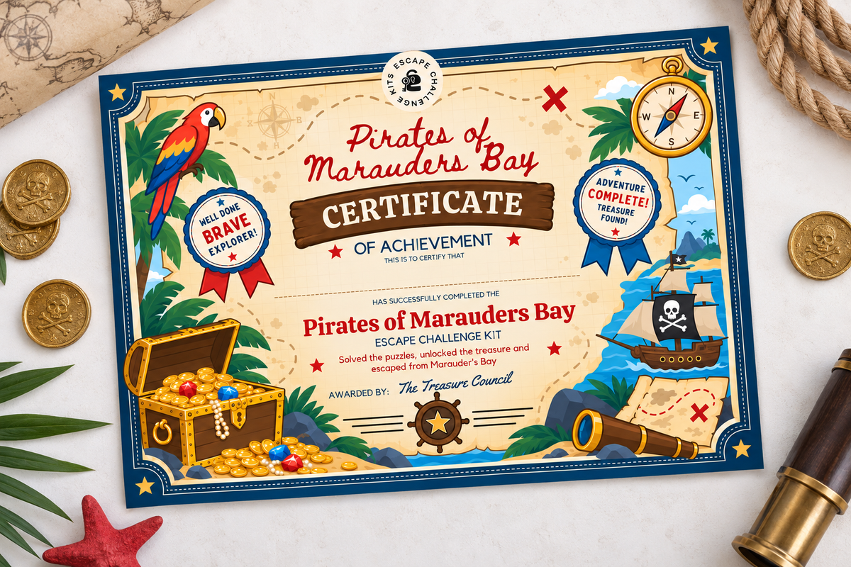 Pirates Official Expert Escape Certificate