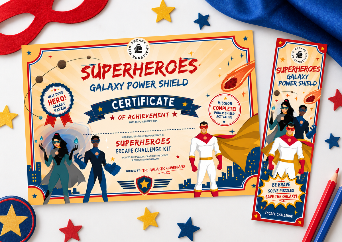 Official Expert Certificate & Bookmark Set