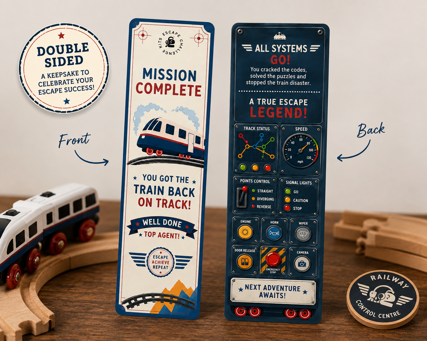 Derailed Train Expert Certificate & Bookmark