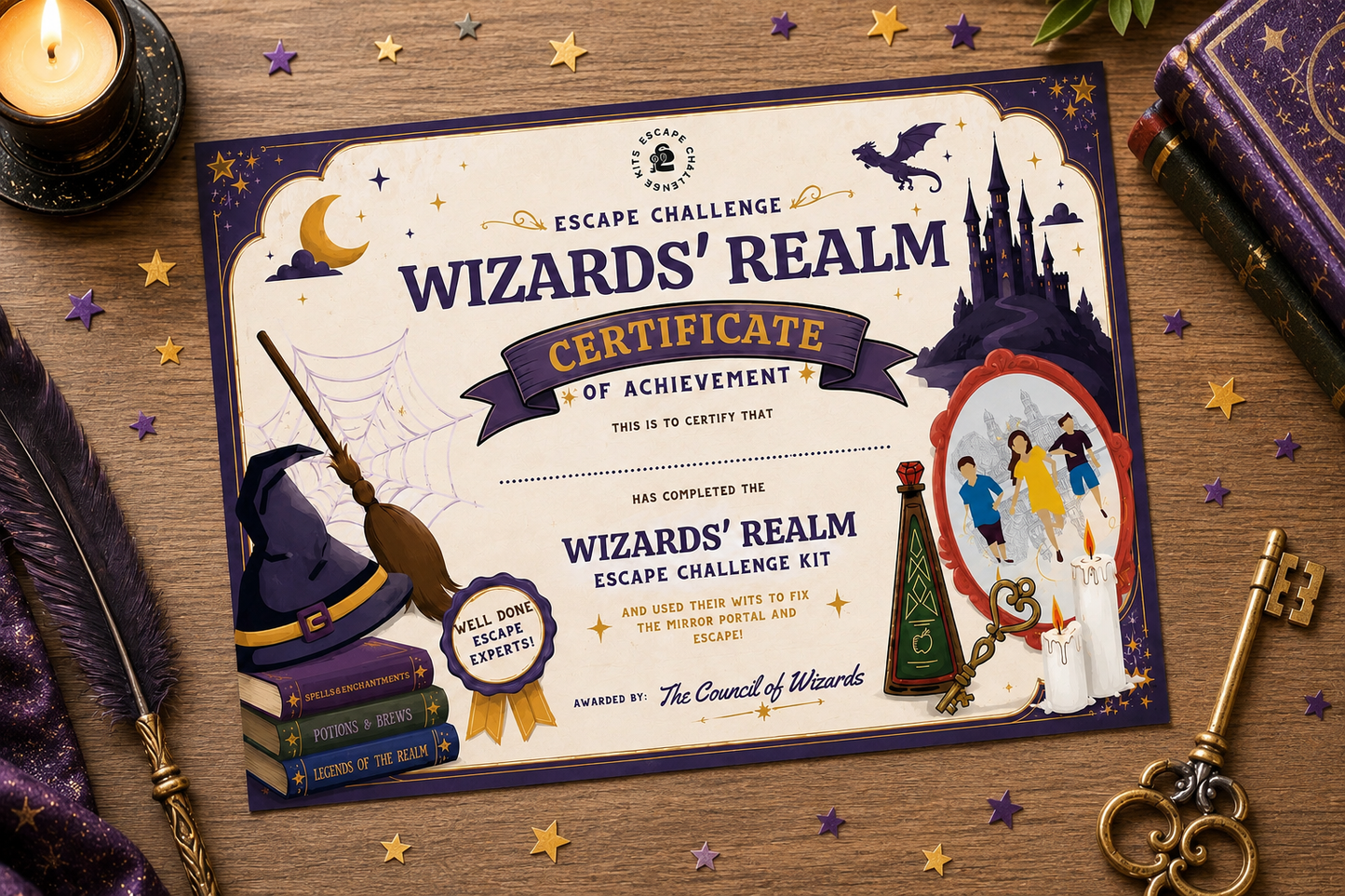 Wizards Realm Expert Escape Certificate