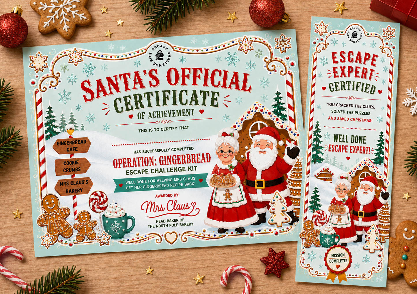 Mrs Claus’ Special Expert Certificate & Bookmark