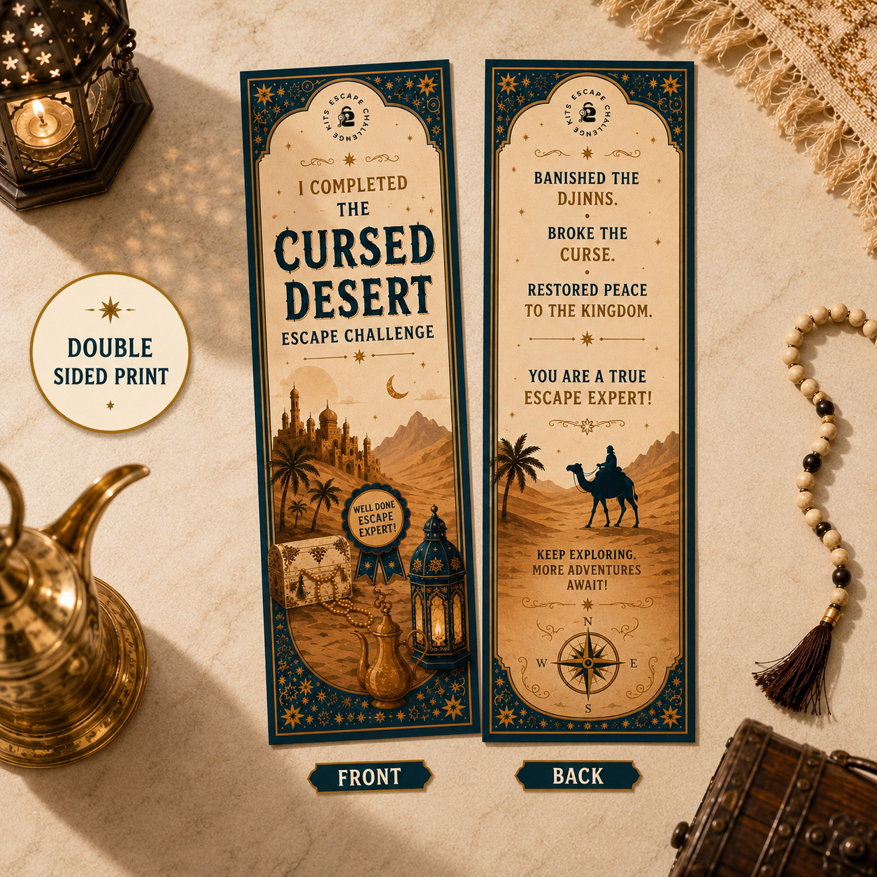 The Cursed Desert Expert Certificate & Bookmark