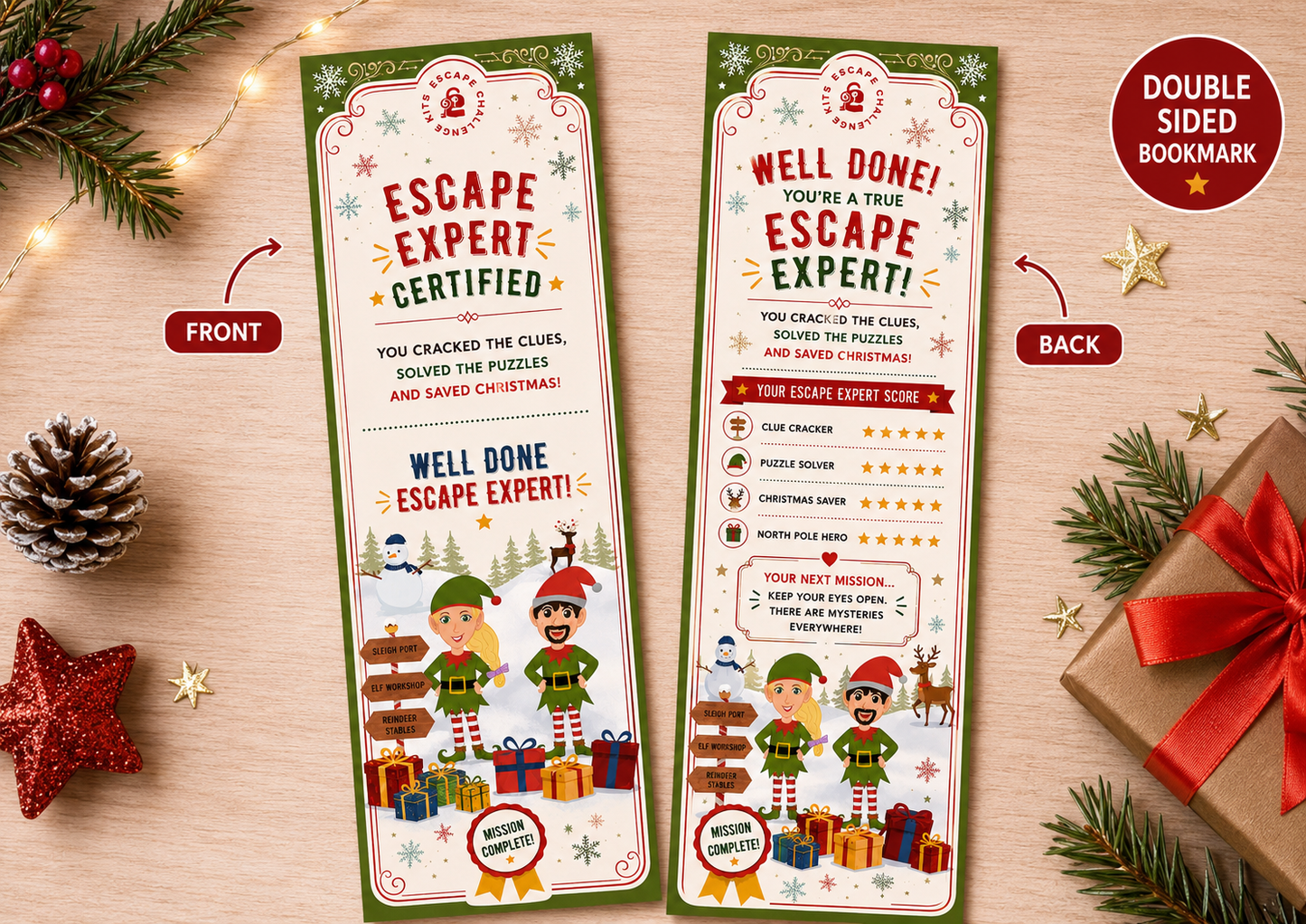 Elf Toy Workshop Expert Certificate & Bookmark