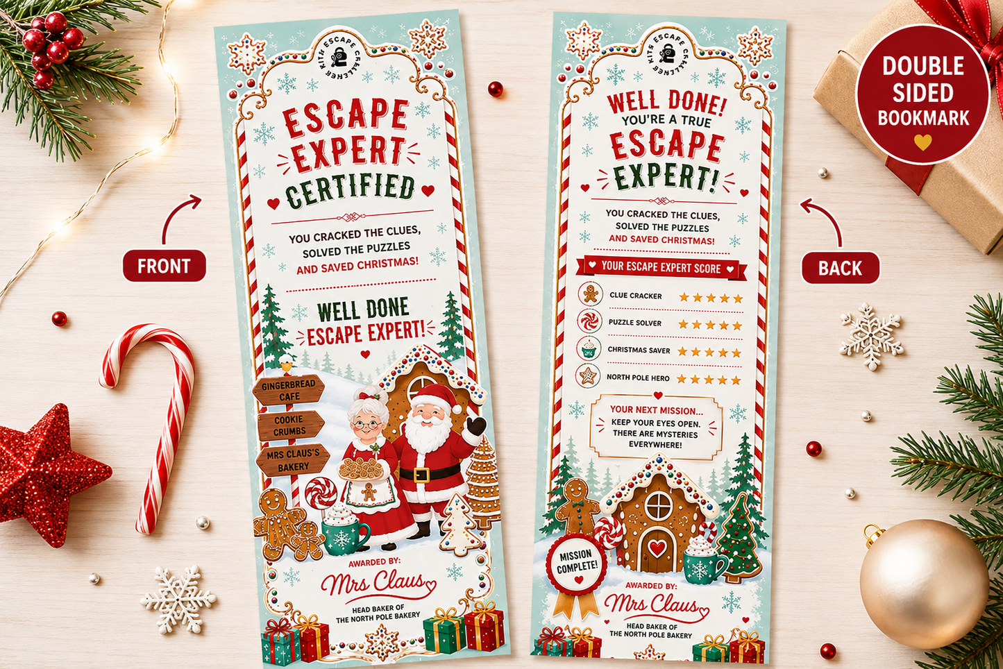 Mrs Claus’ Special Expert Certificate & Bookmark