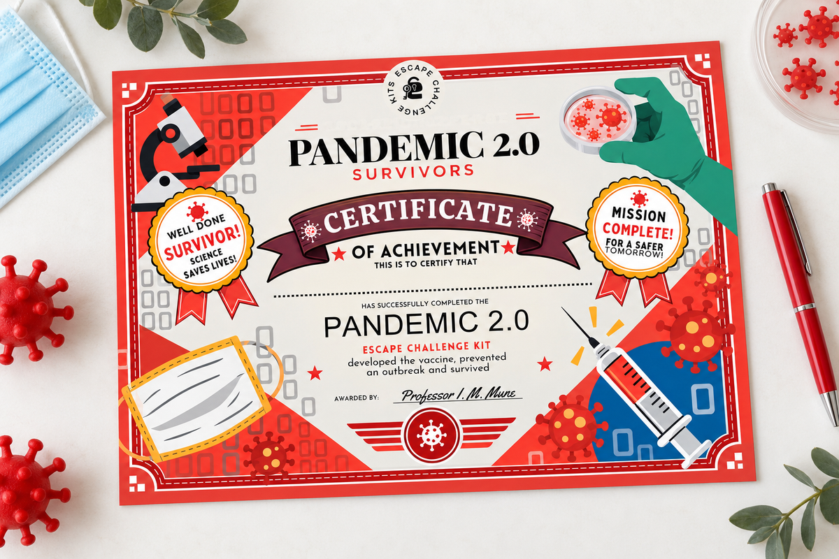 Pandemic Official Expert Escape Certificate