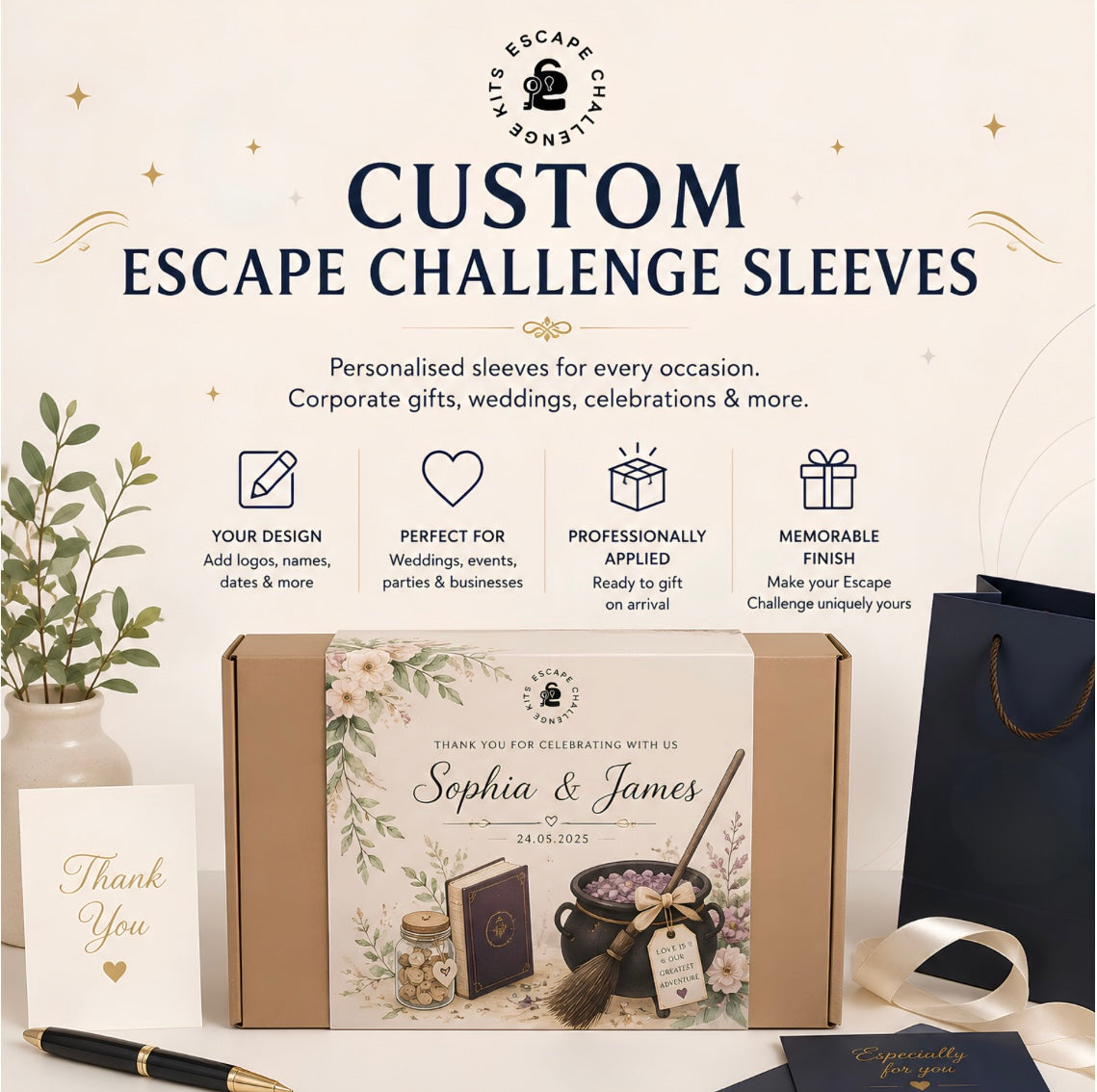 Custom Escape Challenge Sleeves